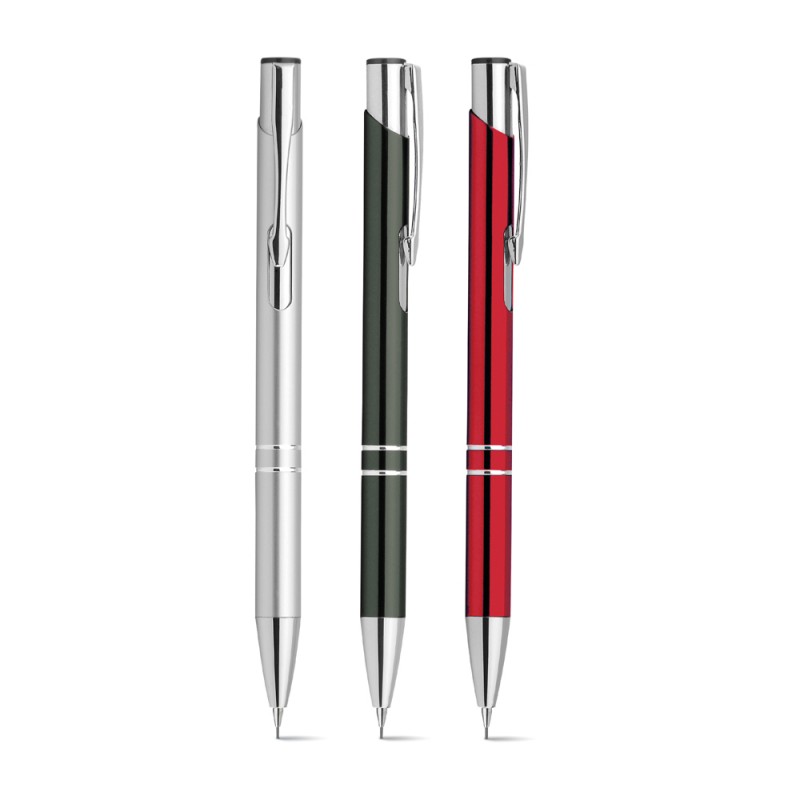 MROOFUL Set di matite meccaniche completamente in metallo con mine 0,3, 0,5, 0,7