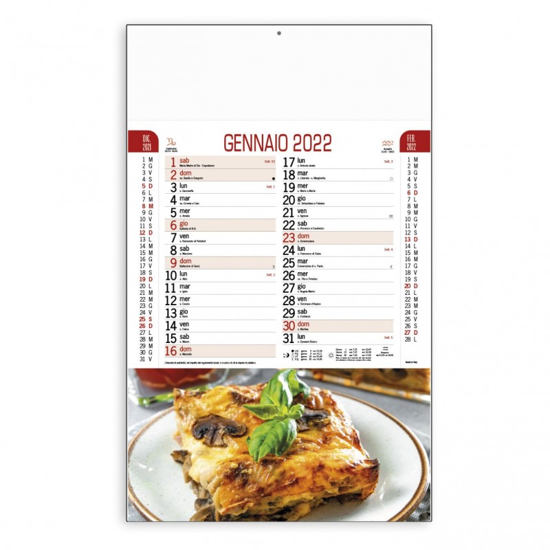 Calendario Chef 