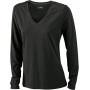 Ladies' Stretch V-Shirt Long-Sleeved