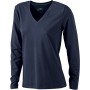 Ladies' Stretch V-Shirt Long-Sleeved